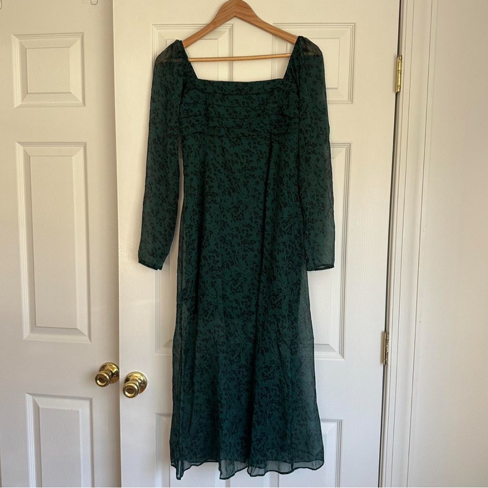 Abercrombie & Fitch emerald Green Midi Dress